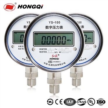 4 "Cyfrowy manometr, ciśnienie oleju Hydrauliczny miernik ciśnienia wyświetlacz LCD Cztery cyfry dla gazowego oleju wodnego z CE / Ks / UL