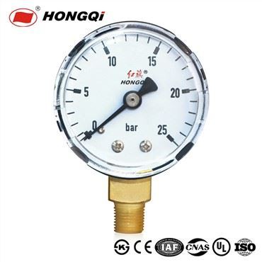 Przeciwwybuchowy stalowy miernik ciśnienia na czarno malowany na czarno